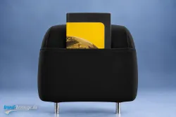 Kopfstützenbezug mit Flyer-Tasche
