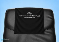 Kopfstützenlatzen schwarz PE/BW Druck Transfer US F-Band