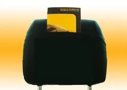 Kopfstützenbezug mit Flyer-Tasche