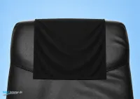 Kopfstützenlatzen schwarz PE/BW US F-Band