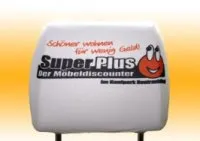 Kopfstützenbezug inkl Druck ca.14x14cm