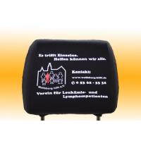 Kopfstützenbezug mit Druck