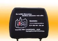 Kopfstützenbezug mit Druck