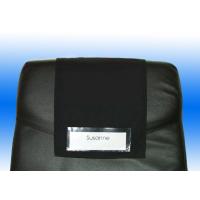 Kopfstützenlatzen farbig mit Sichtfenster