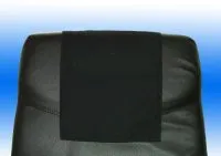 Kopfstützenlatzen schwarz PE/BW US F-Band